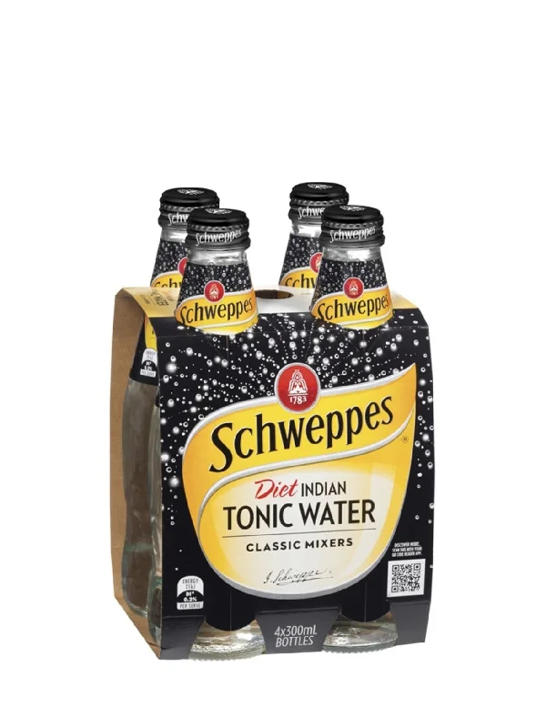 SCHWEPPES DIET TONIC WATER 4X300ML