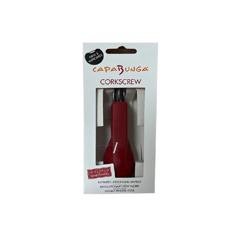 Capabunga : Silicone Handled Corkscrew- Red