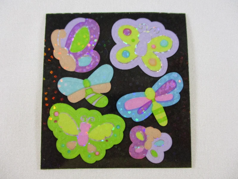 Sandylion Butterfly Glitter Sticker Sheet / Module - Vintage & Collectible