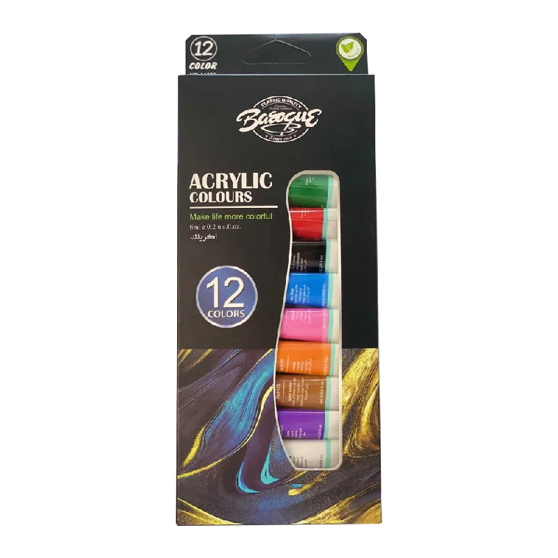 Acrylic Colors 12 Colors 6 ML / A2306