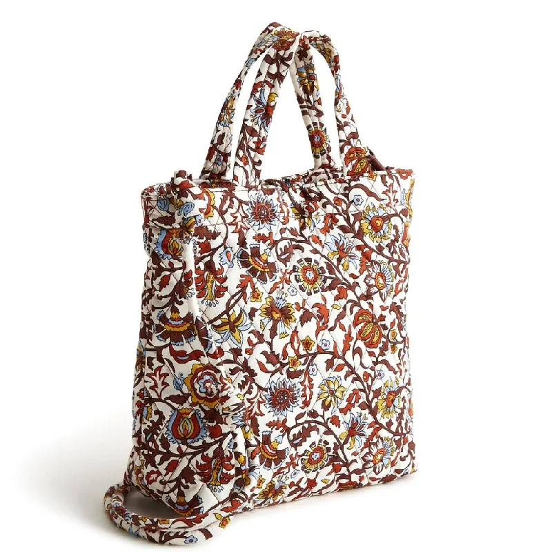 Vera Bradley : Mini Original Tote Bag - Marrakesh Vines Cream in Cotton Gabardine