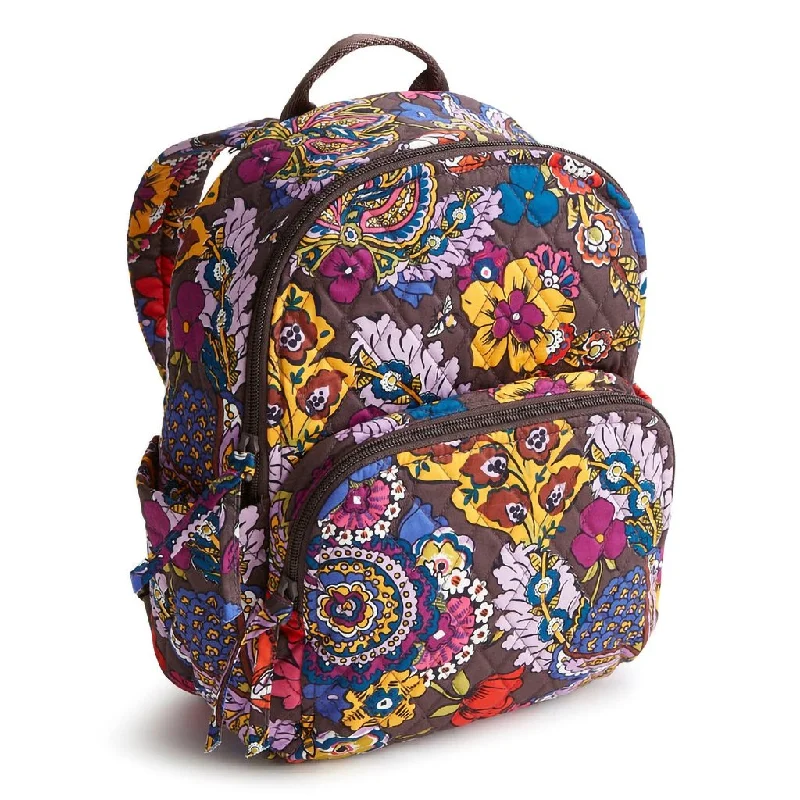 Vera Bradley : Small Banbury Backpack - Colorful Bouquet in Cotton Gabardine