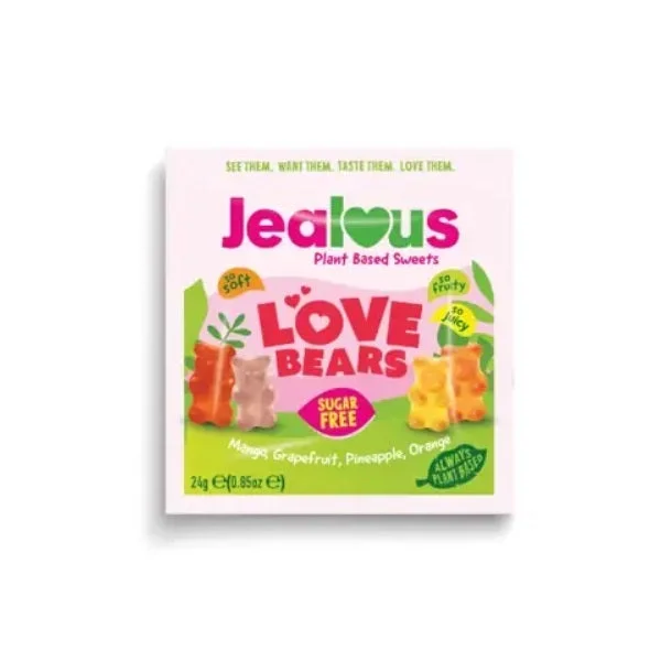 Jealous Sweets Sugar Free Love Bears Shot Bag 24g (20pk)