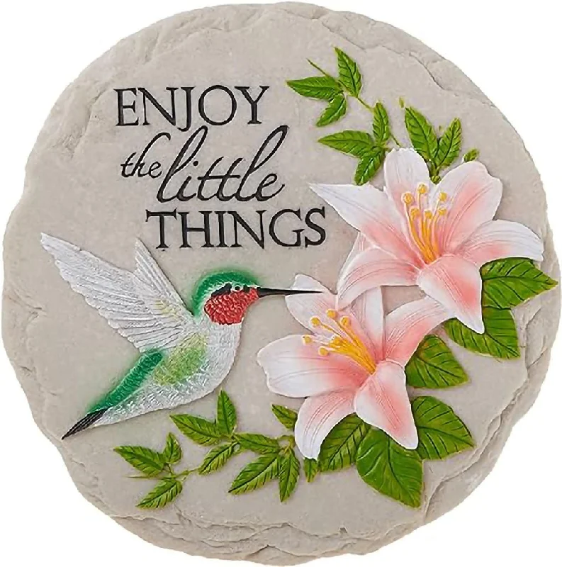 Spoontiques : "Enjoy the Little Things"- Hummingbird Stepping Stone