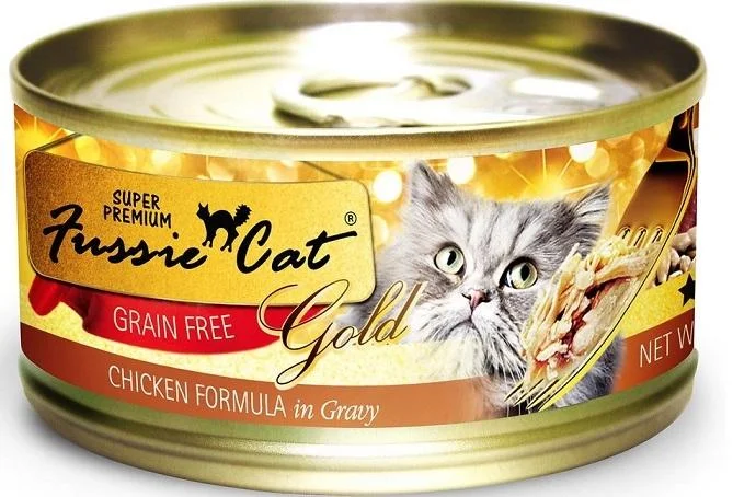 Fussie Cat Super Premium Grain Free Chicken Formula in Gravy Canned Food (2.8-oz, single can)