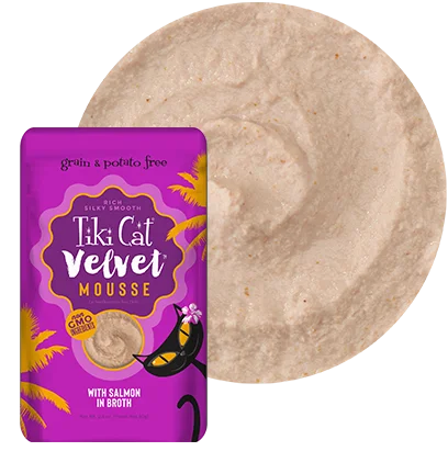 Tiki Cat® Velvet Mousse™ Salmon in Broth (2.8 oz)