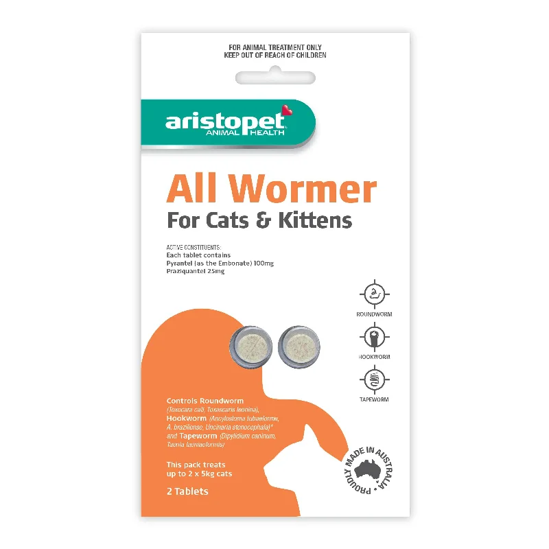 Aristopet All Wormer Tablets for Cats and Kittens 2 Pack