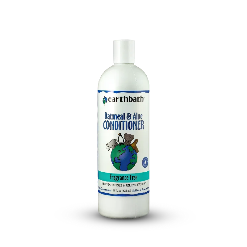 Earthbath Dog Conditioner - Oatmeal & Aloe Fragrance Free - 16oz Bottle