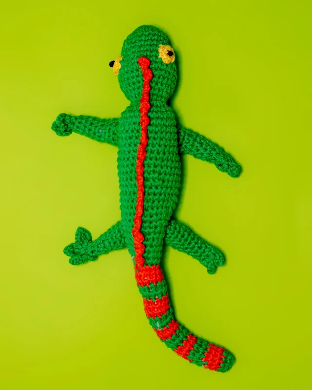 Hand Crochet Lizard Dog Toy