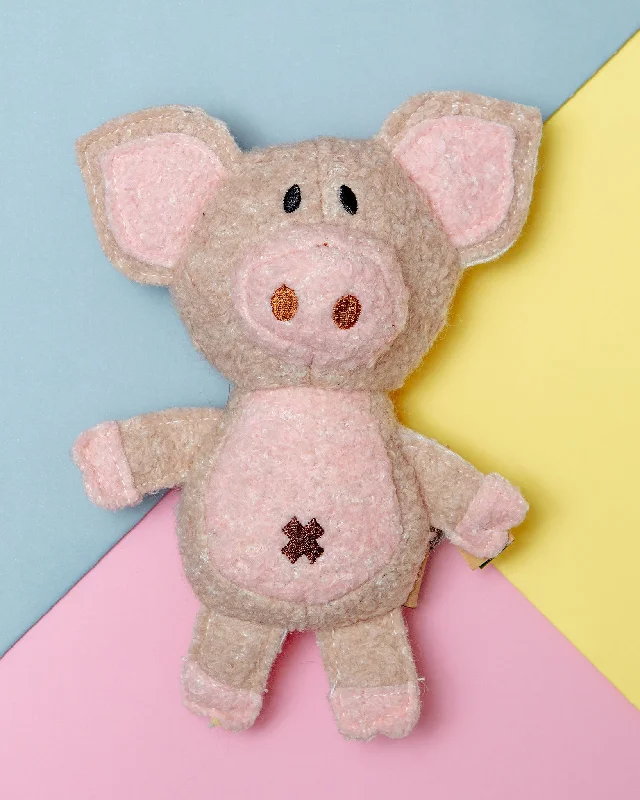 Pig Woolie Squeaky Dog Toy