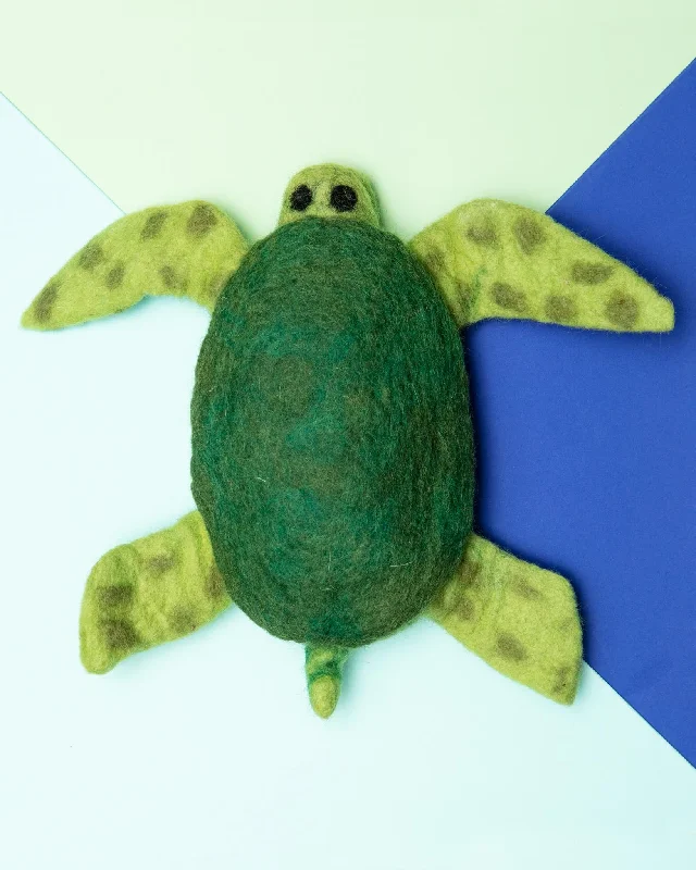 Trevor the Sea Turtle Wool Pet Toy