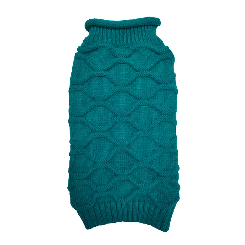 Petstop Dog Jumper - Honeycomb Teal